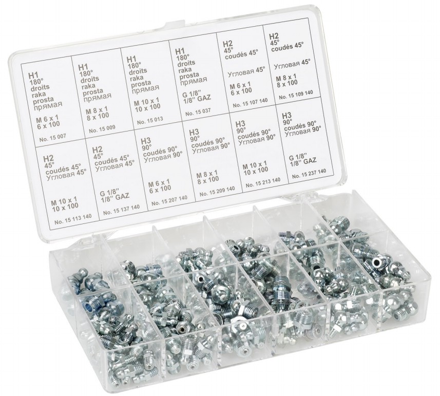 Набор пресс-масленок 16090. Пресс-масленки в ассортименте 16090.