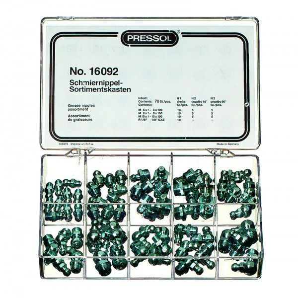 Набор пресс-масленок. Набор пресс-масленок, 70 шт., артикул 16092.