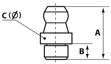 Пресс-масленка H1, схема. Пресс-масленка заколачиваемая H1, оцинкованная, схема.