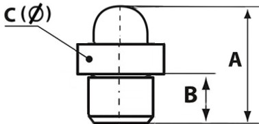 Шаровая пресс-масленка K1 А. Шаровая пресс масленка K1 А, заколачиваемая.