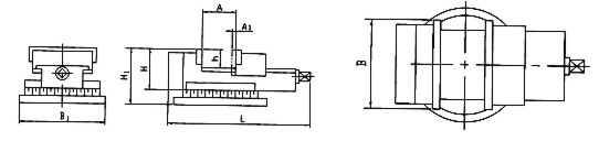 Тиски станочные пневматические ГМ-7201-0019-02, схема.